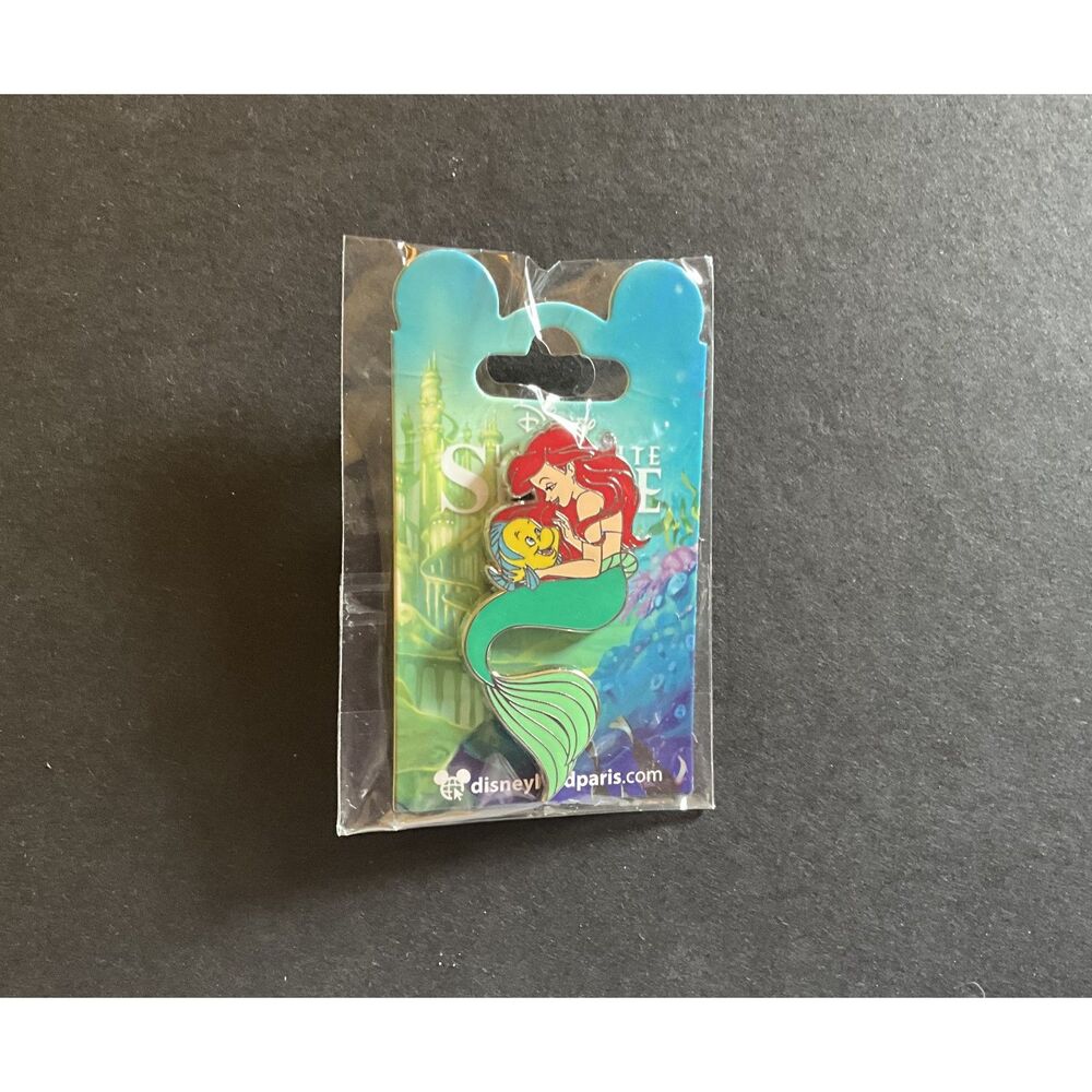 The Little Mermaid Pin La Petite Sirène Ariel Flounder Disneyland Paris DLP